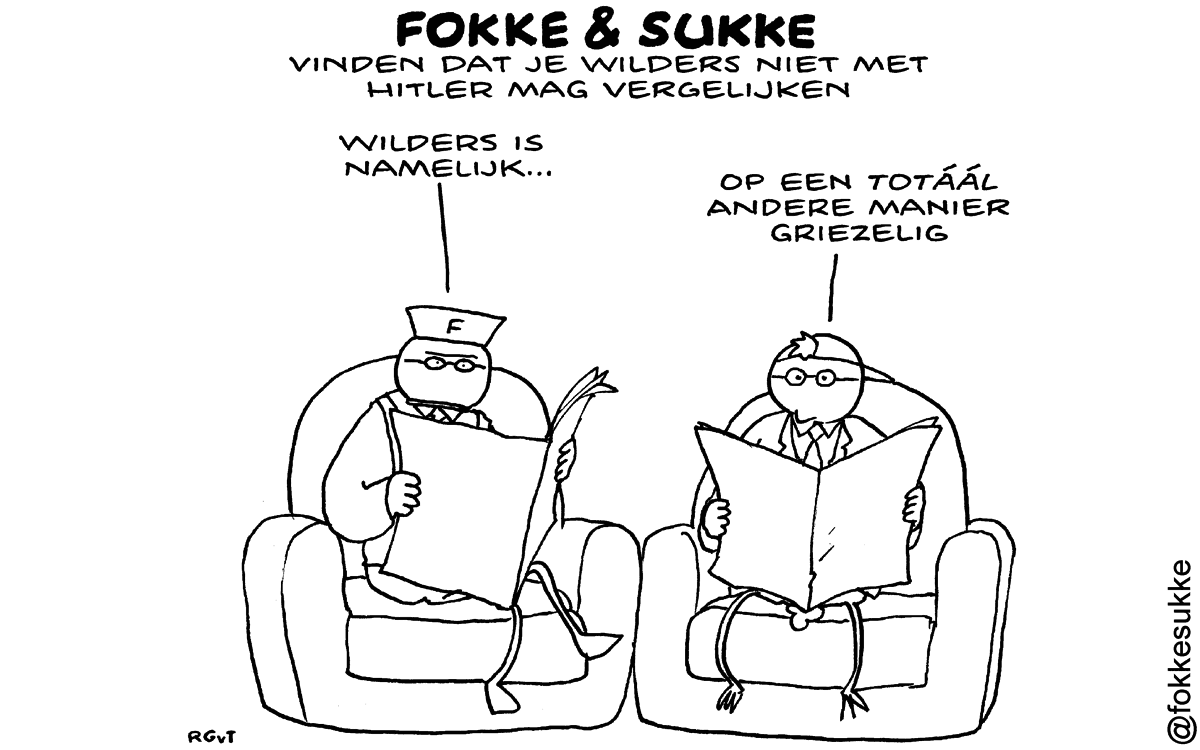 F&S vinden dat je Wilders niet met Hitler mag vergelijken (NRC, ma, 17-03-14)