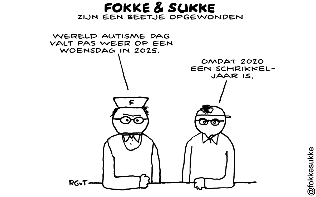 F&S zijn een beetje opgewonden #autisme (NRC, wo, 02-04-14)