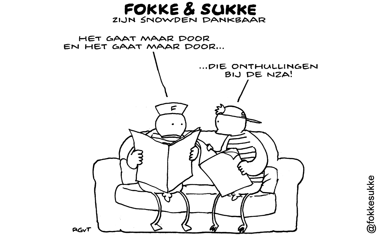 F&S zijn Snowden dankbaar (NRC, za, 12-04-14)