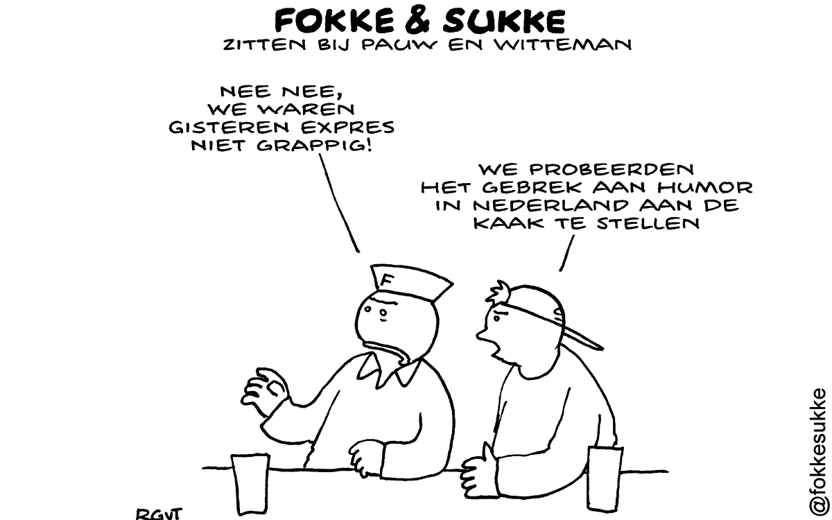 F&S zitten bij Pauw en Witteman (NRC, wo, 16-04-14)