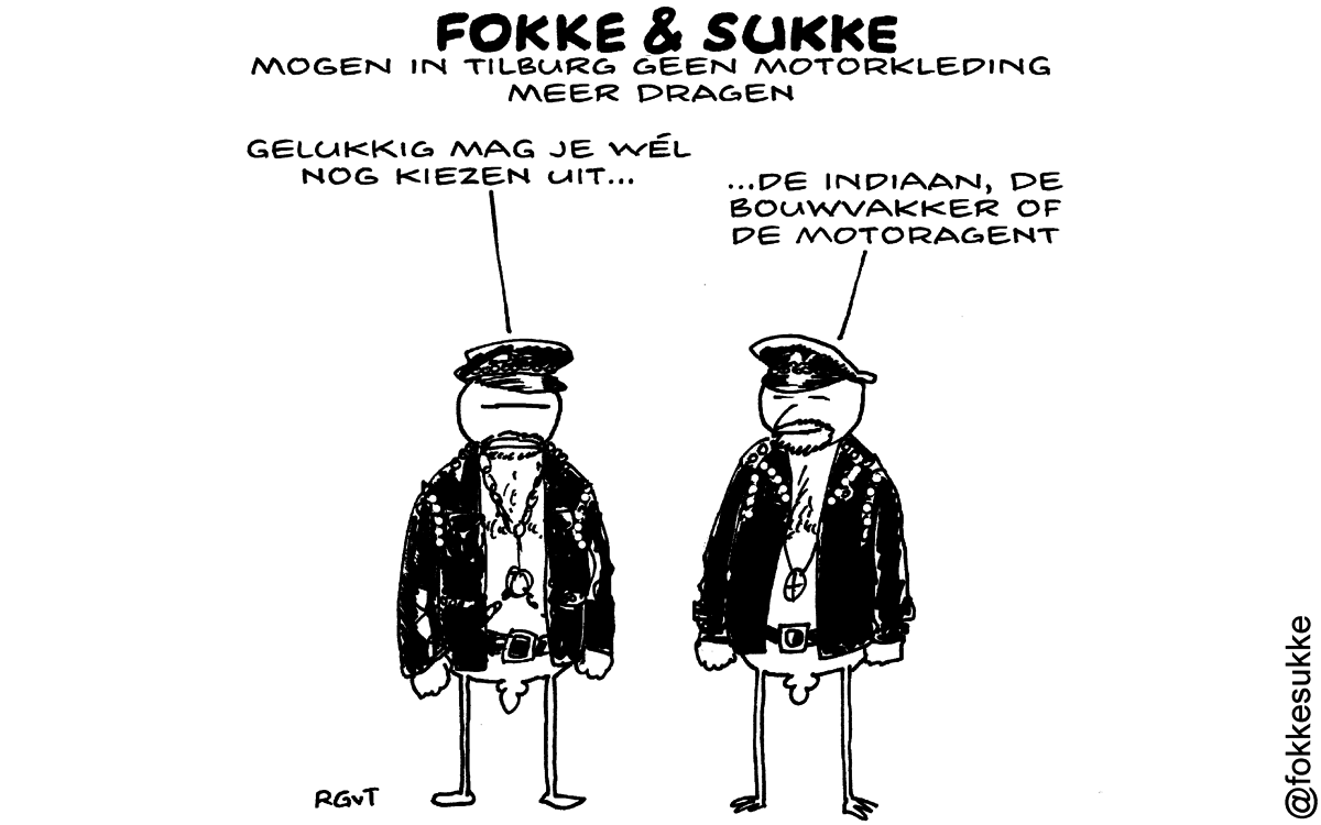 F&S mogen in Tilburg geen motorkleding meer dragen (NRC, wo, 08-05-14)