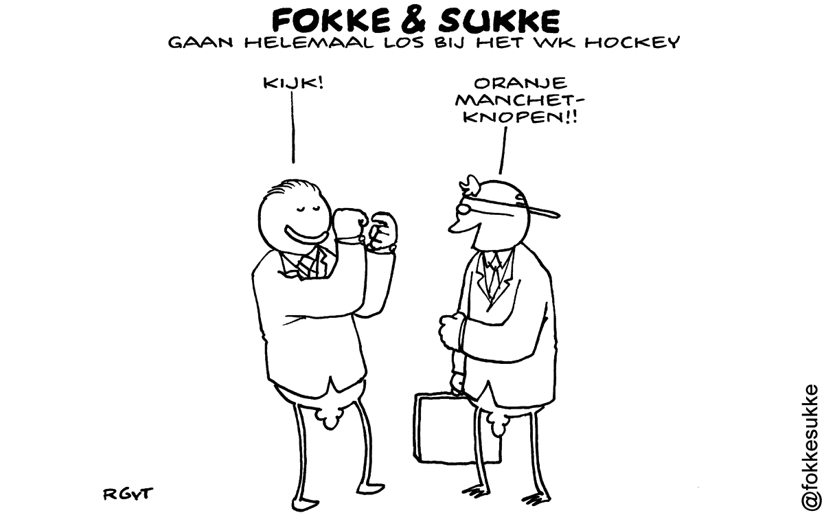 F&S gaan altijd helemaal los met het WK hockey (NRC, ma, 02-06-14)