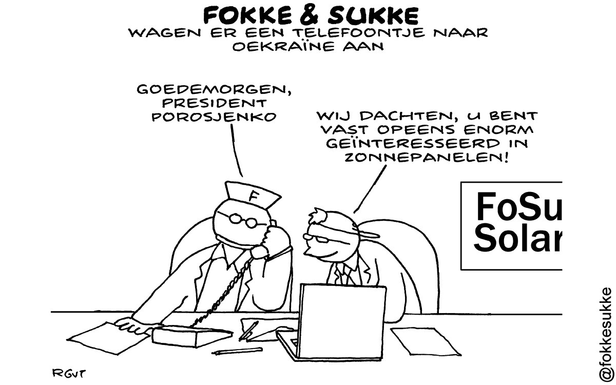 F&S wagen er een telefoontje naar Oekraine aan (NRC, di, 17-06-14)