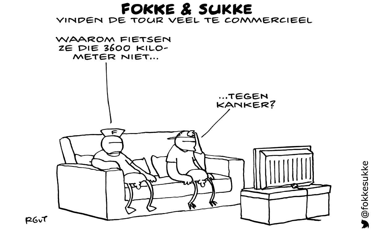 F&S vinden de tour veel te commercieel (NRC, do, 17-07-14)