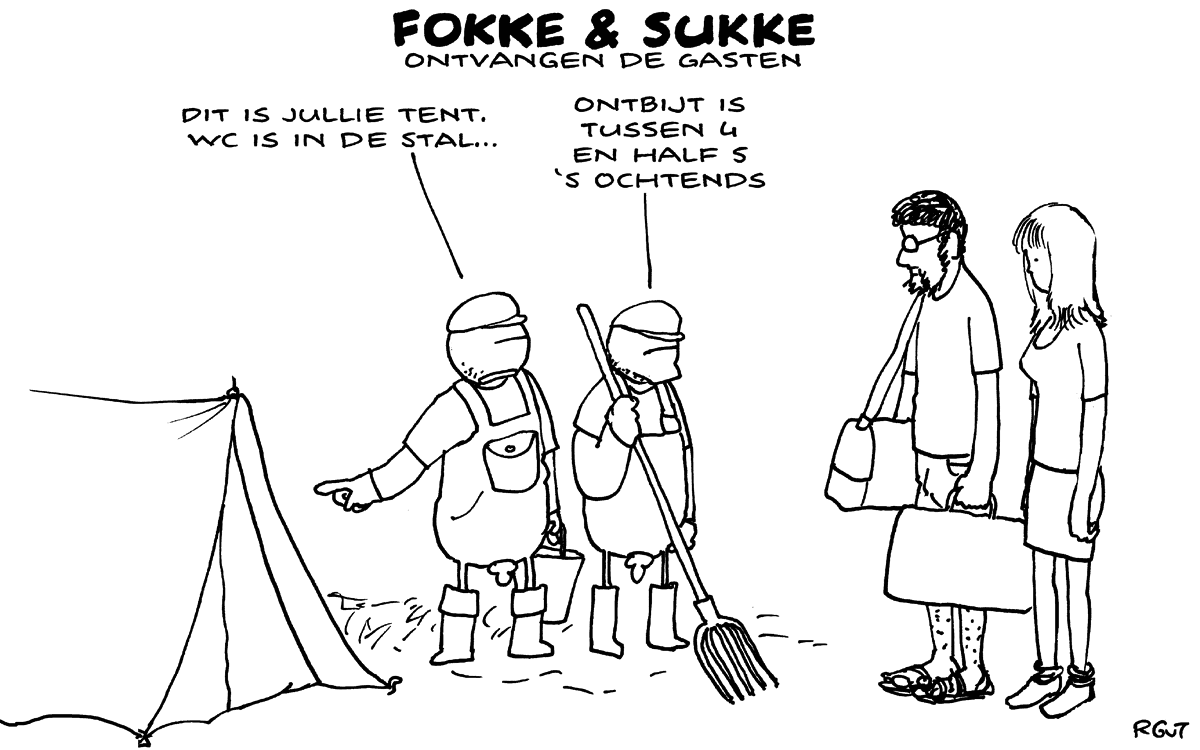 F&S ontvangen de gasten (NRC, di, 29-07-14)