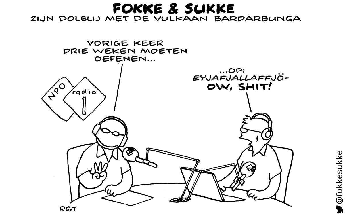 F&S zijn dolblij met de vulkaan Bardarbunga (NRC, za, 30-08-14)