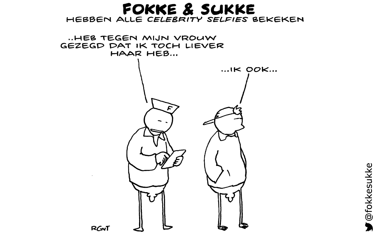 F&S hebben alle celebrity selfies bekeken (NRC, wo, 03-09-14)