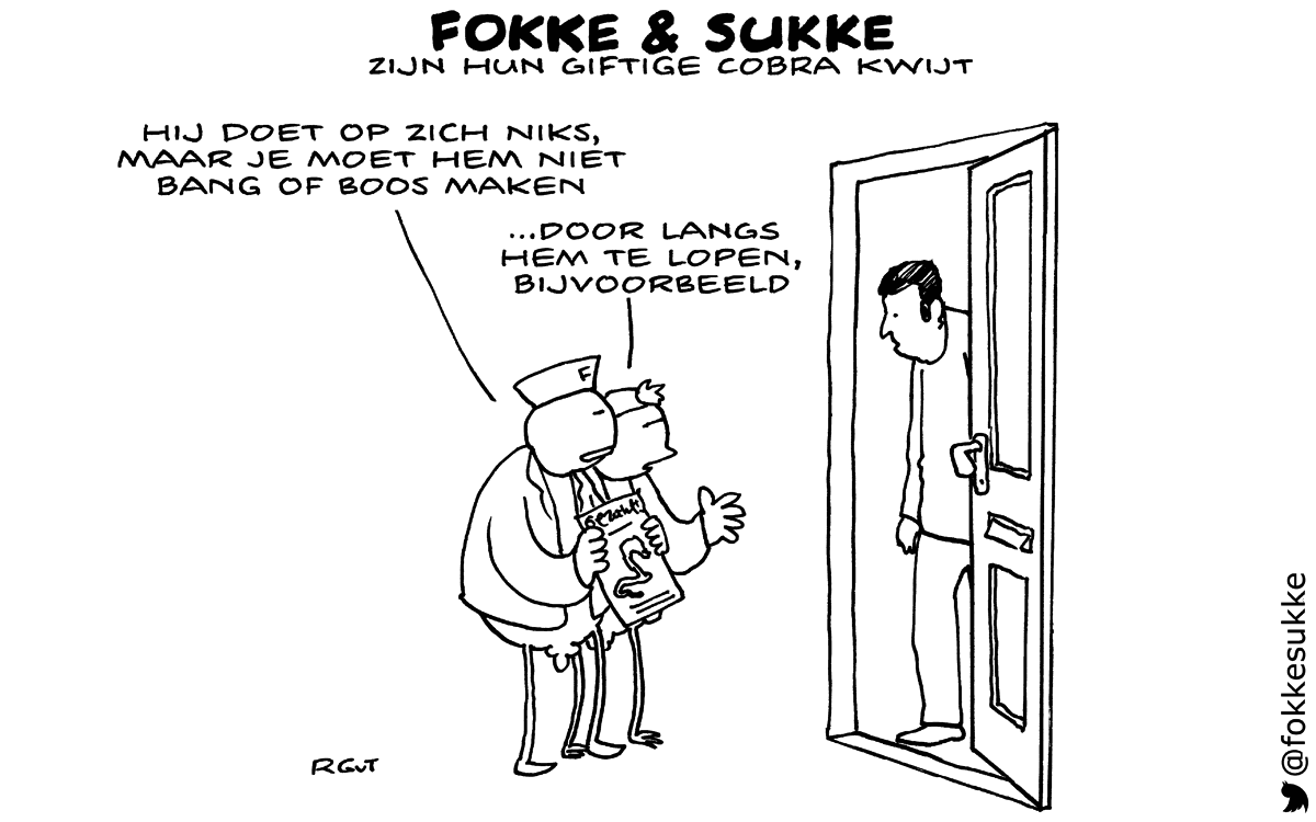 F&S zijn hun giftige cobra kwijt (NRC, za, 06-09-14)