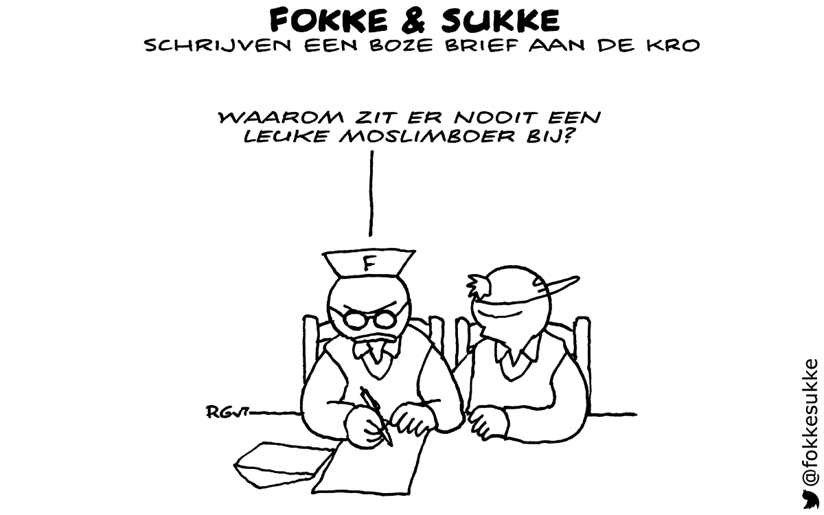 F&S schrijven een boze brief aan de KRO (NRC, ma, 06-09-14)