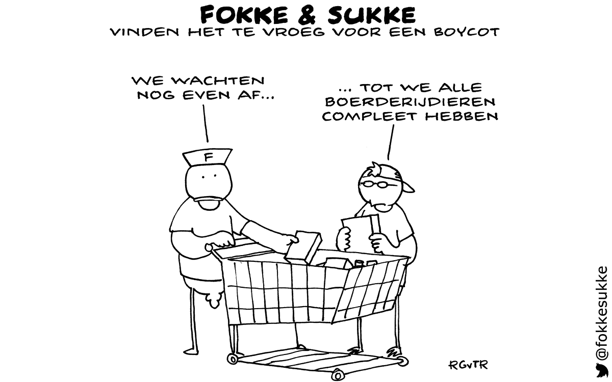 F&S vinden het te vroeg voor een boycot #AH (NRC, za, 11-10-14)