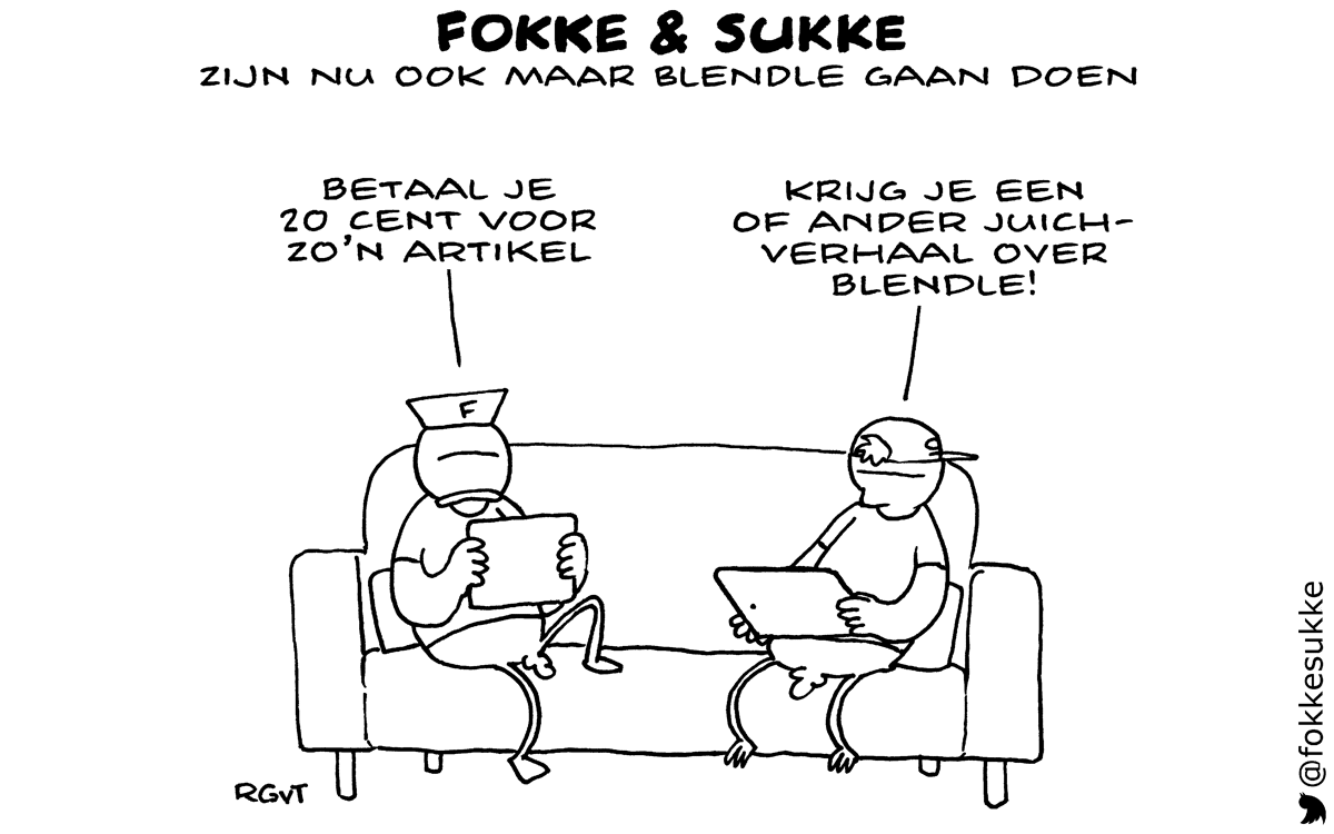 F&S zijn nu ook maar aan Blendle gaan doen (NRC, wo, 29-10-14)