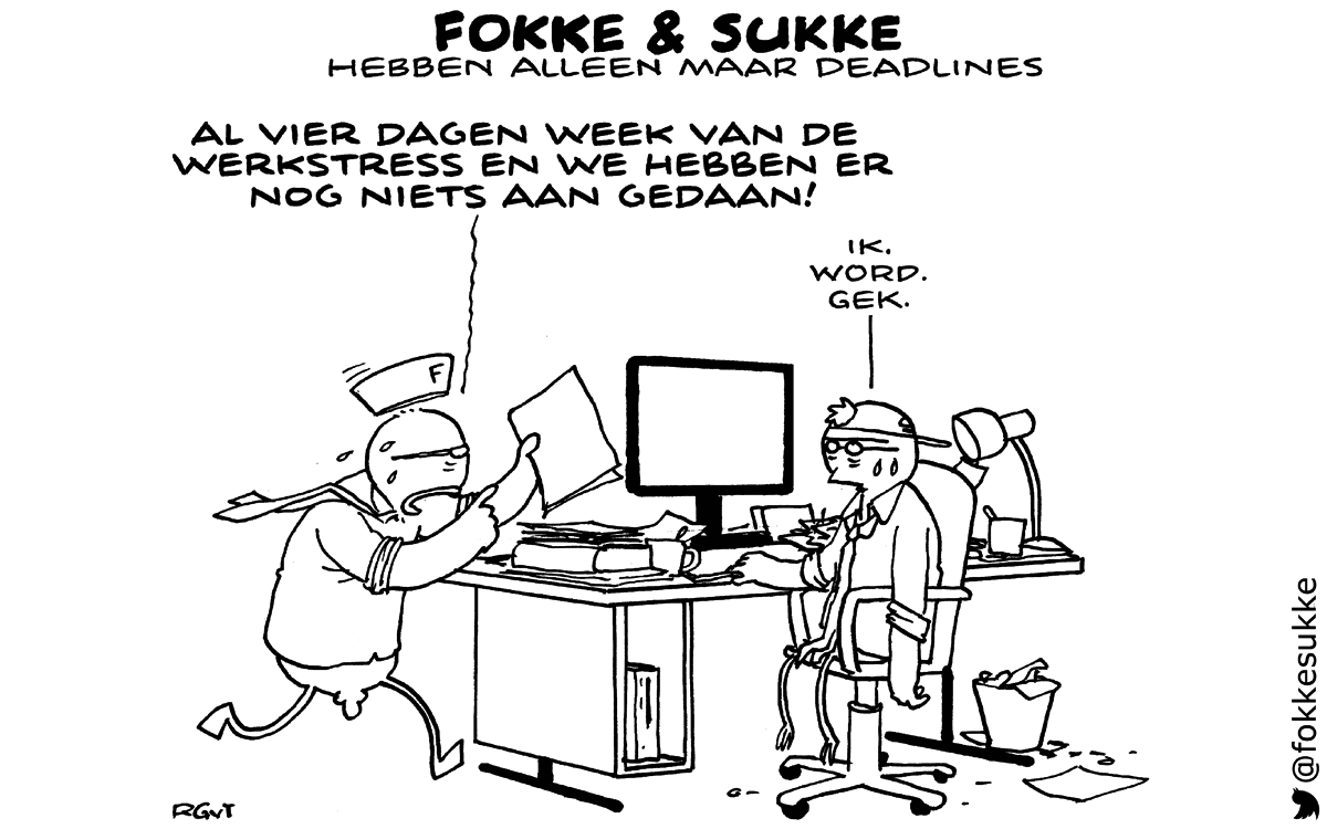 F&S hebben alleen maar deadlines (NRC, do, 06-11-14)