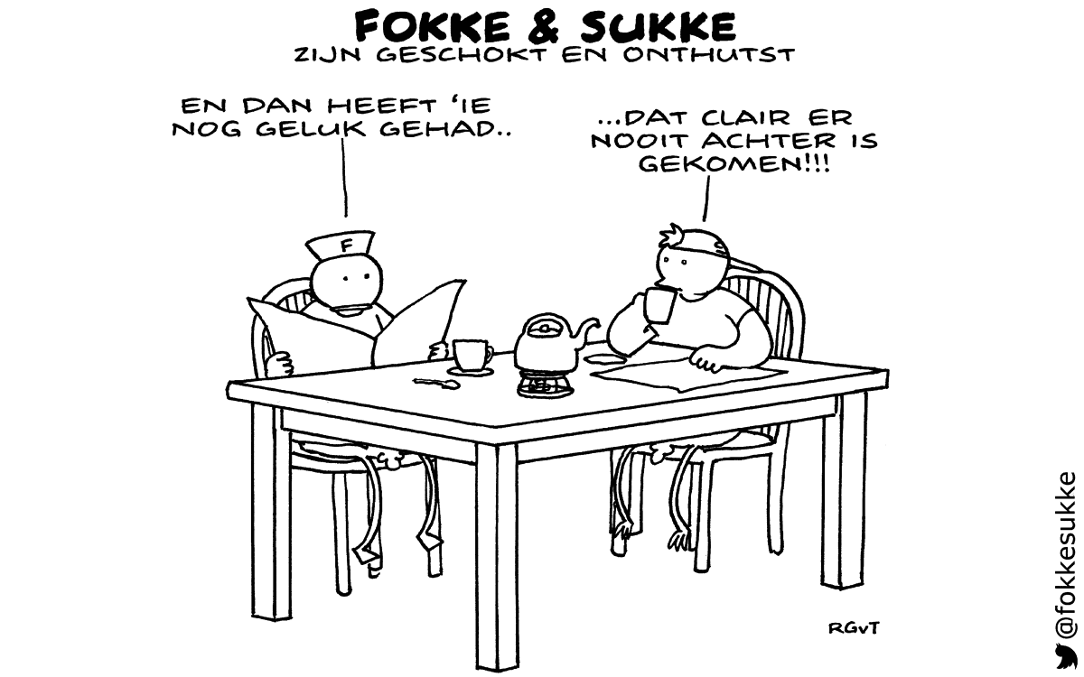 F&S zijn geschokt en onthutst (NRC, vr, 21-11-14)