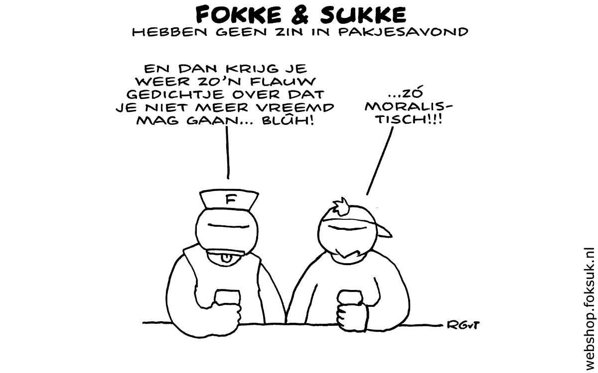 F&S hebben geen zin in Pakjesavond (NRC, di, 02-12-14)
