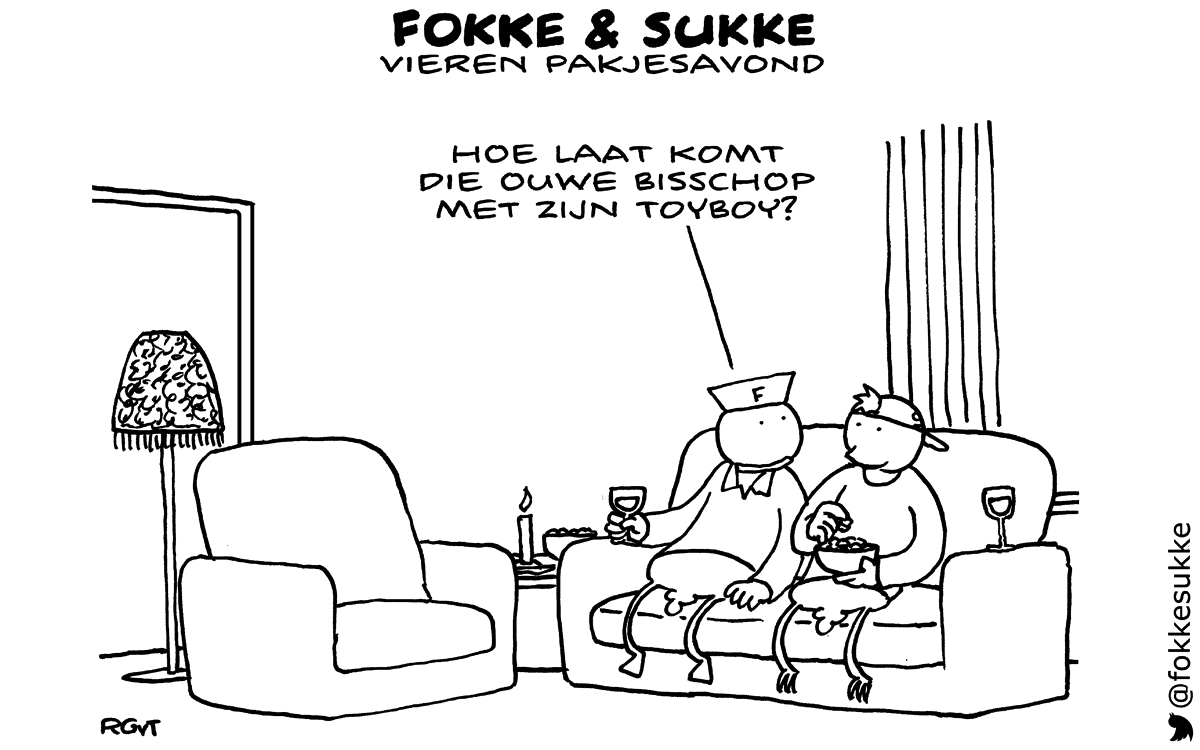 F&S vieren pakjesavond (NRC, vr, 05-12-14)