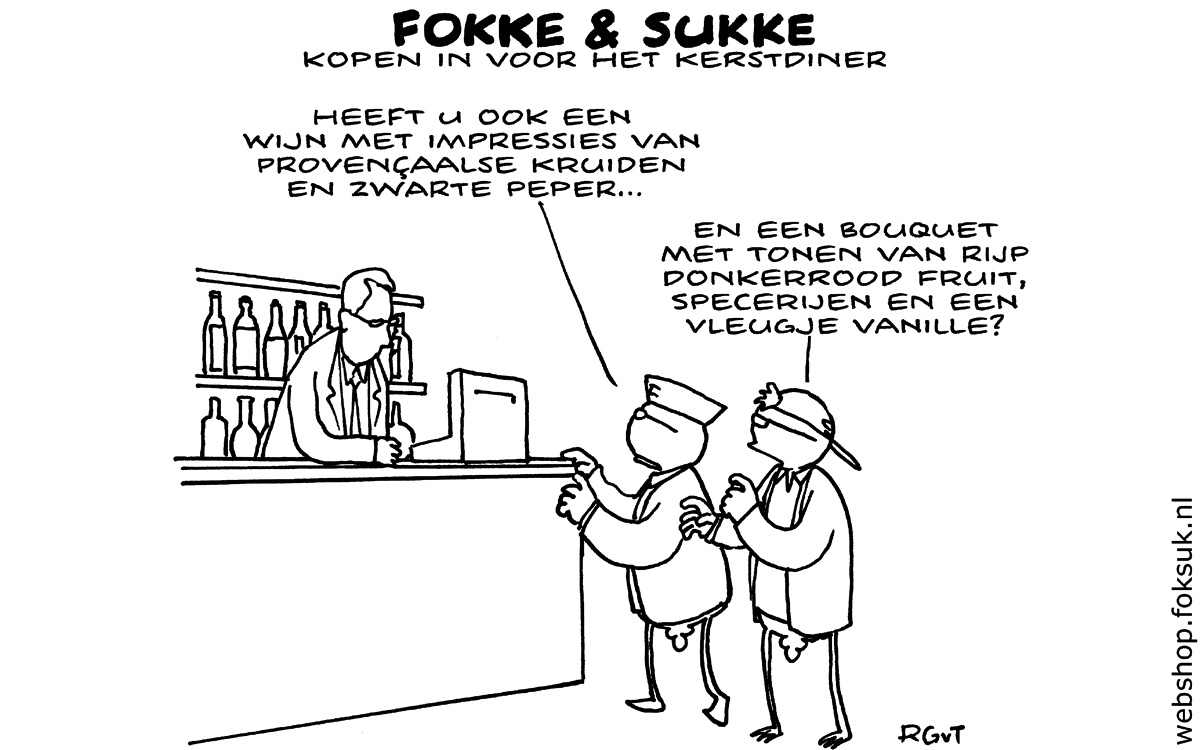 F&S kopen in voor het kerstdiner (NRC, di, 23-12-14)