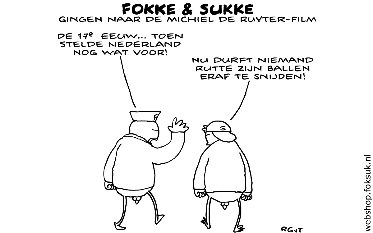 F&s gingen naar de Michiel de Ruyter-film (NRC, do, 29-01-15)