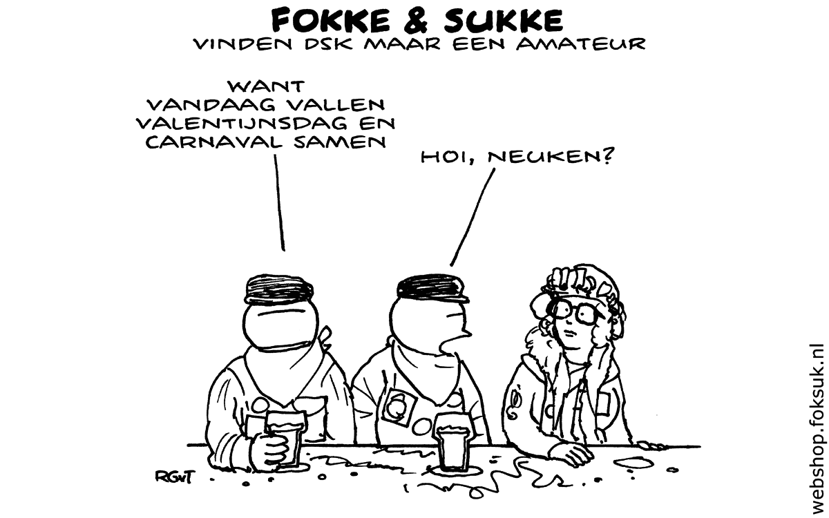 F&S vinden DSK maar een amateur (NRC, za, 14-02-15)