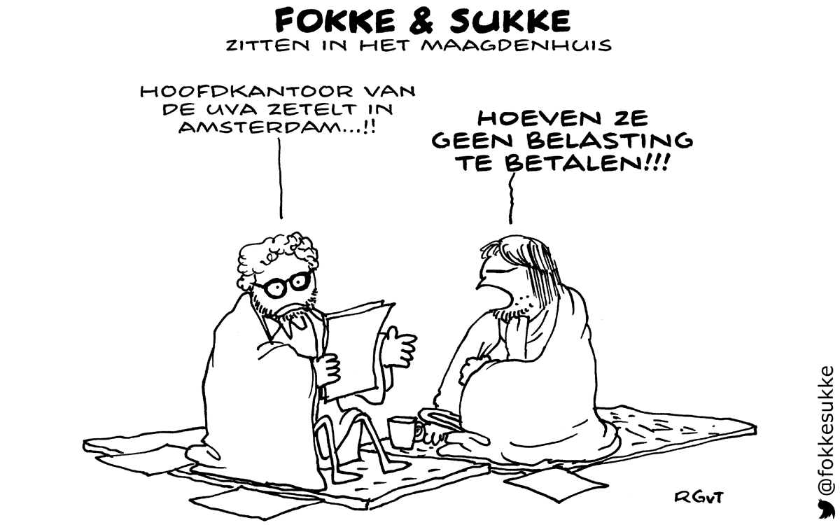 F&S zitten in het Maagdenhuis (NRC, vr, 27-02-15)