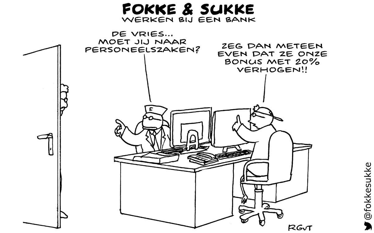 F&s werken bij een bank (NRC, do, 26-03-15)