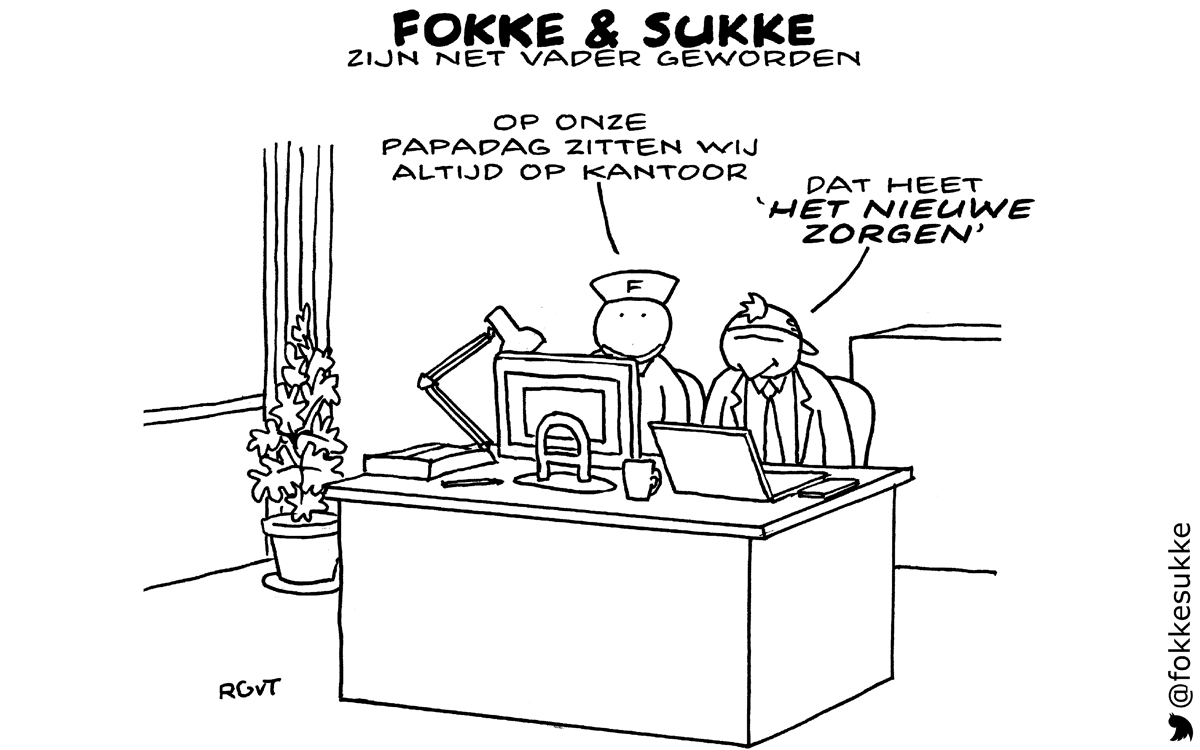 F&S zijn net vader geworden (NRC, do, 09-04-15)