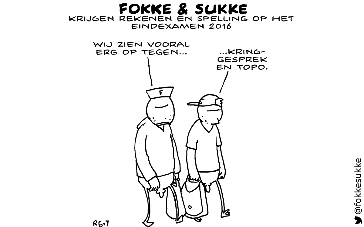 F&S krijgen rekenen en spelling op het eindexamen 2016 (NRC, WO, 24-06-15)