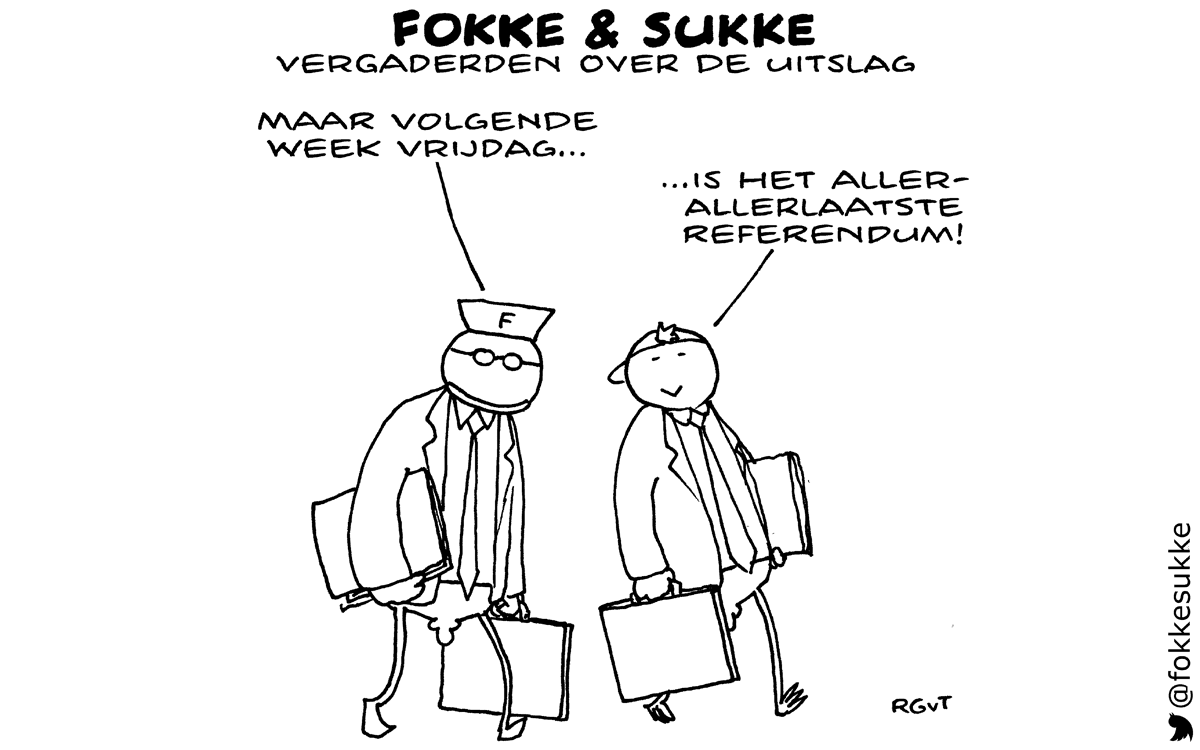 F&S vergaderden over de uitslag (NRC, ma, 06-07-15)