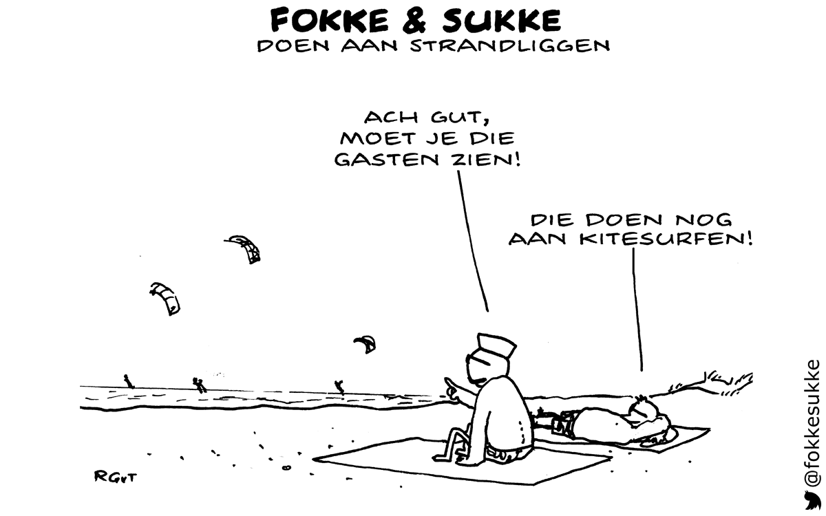 F&S doen aan strandliggen (NRC, di, 28-07-15)