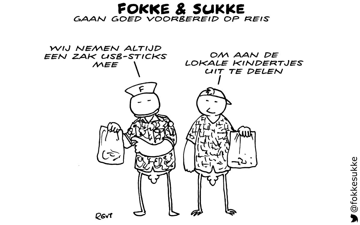 F&S gaan goed voorbereid op reis (NRC, do, 13-08-15)