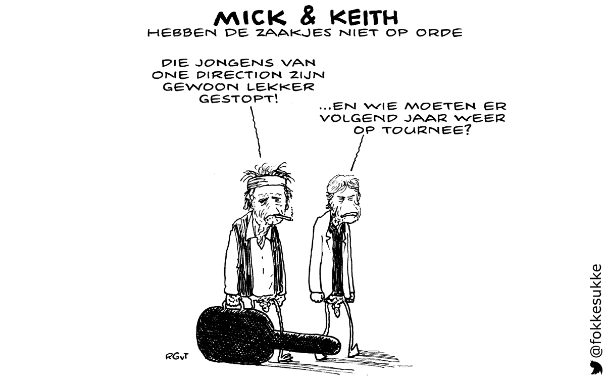 F&S Mick & Keith hebben hun zaakjes niet op orde (NRC, di, 25-08-15)