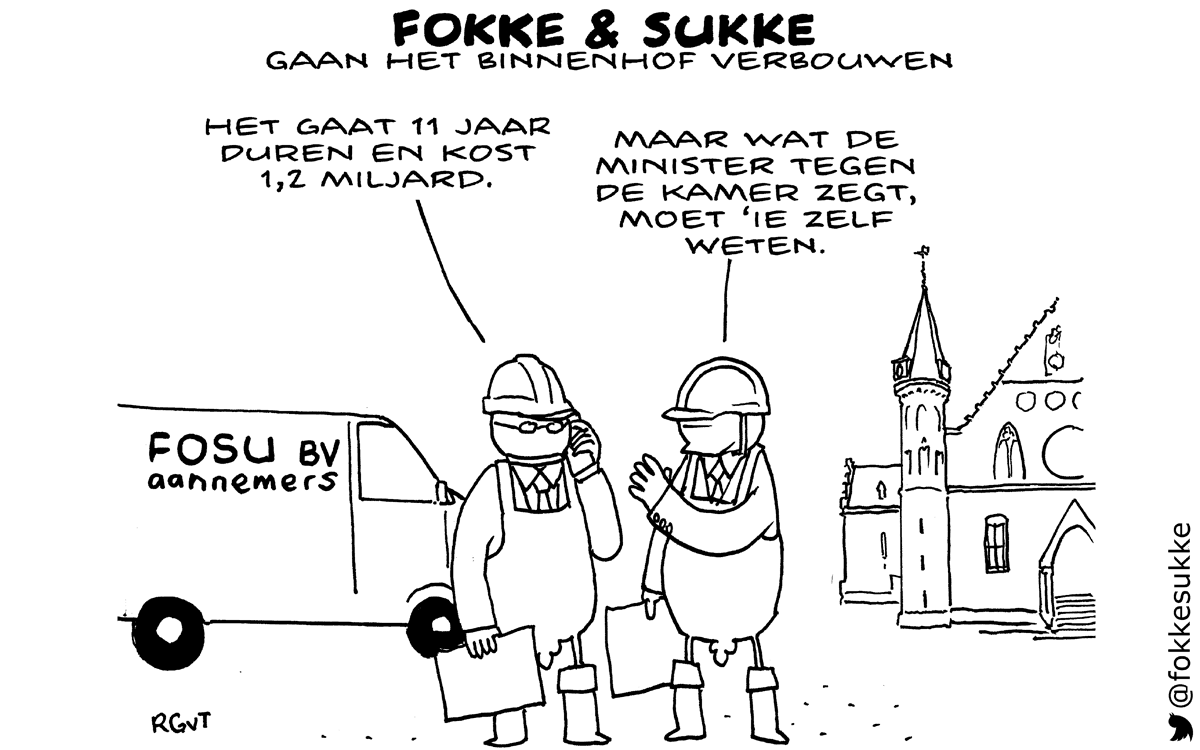 F&S gaan het binnenhof verbouwen (NRC, wo, 23-09-15)