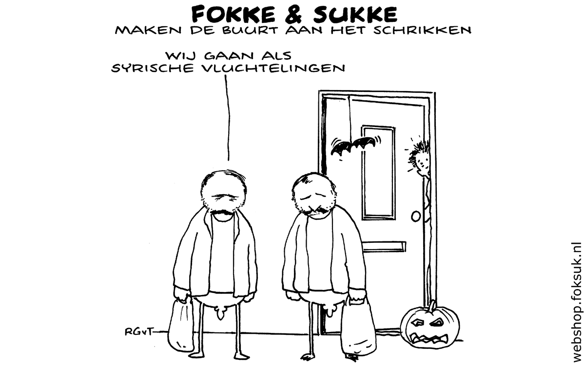 F&S maken de buurt aan het schrikken #Halloween (NRC, vr, 30-10-15)