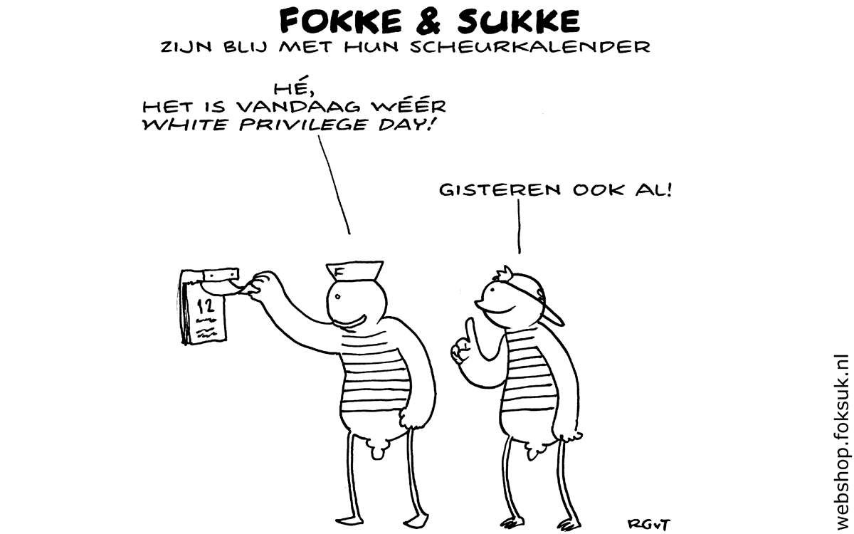 F&S zijn blij met hun scheurkalender (NRC, do, 12-11-15)