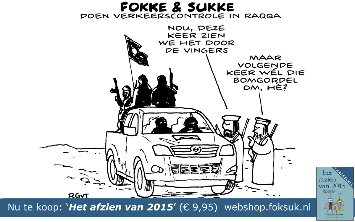 F&S doen verkeerscontrole in Raqqa (NRC, do, 19-11-15)