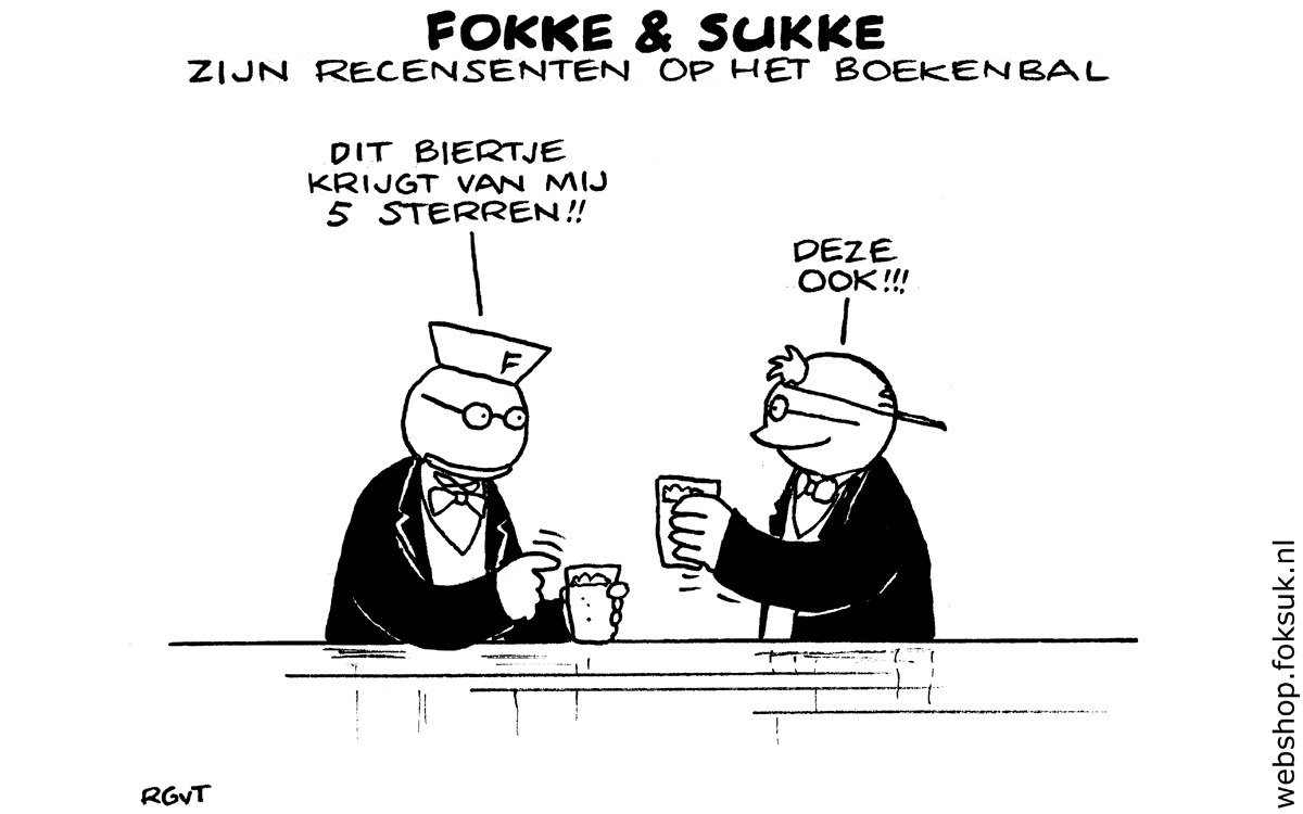 F&S zijn recensenten op het boekenbal (NRC, vr,  11-03-16)