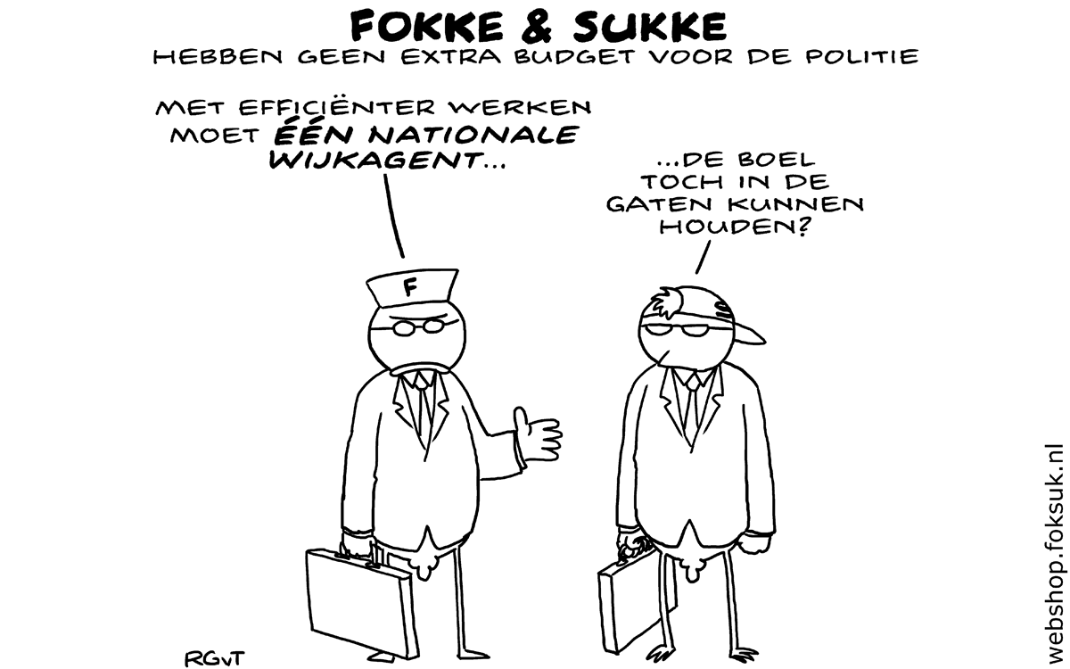 F&S hebben geen extra budget voor de politie (NRC, vr, 25-03-16)