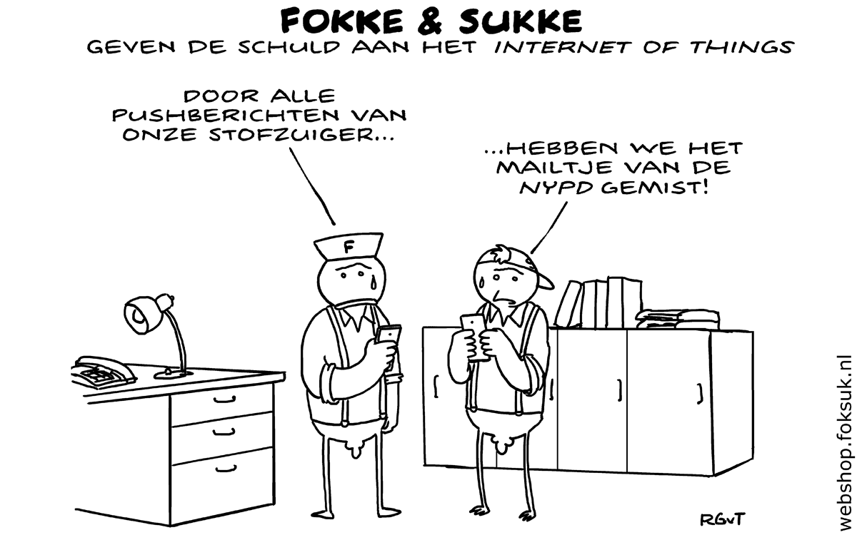 F&S geven de schuld aan het Internet of Thnigs #IoT (NRC, do, 16-03-31)