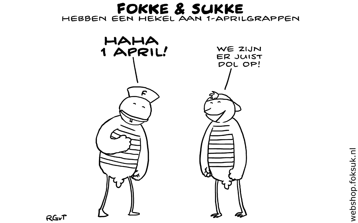 F&S hebben een hekel aan 1-aprilgrappen #1april (NRC, 01-04-2016)