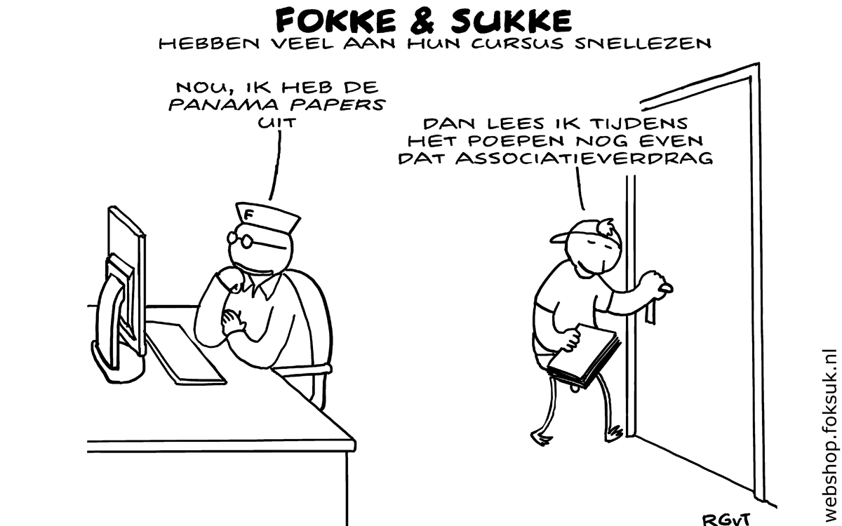F&S hebben veel aan hun cursus snellezen #Panamapapers (NRC, di, 05-04-16)
