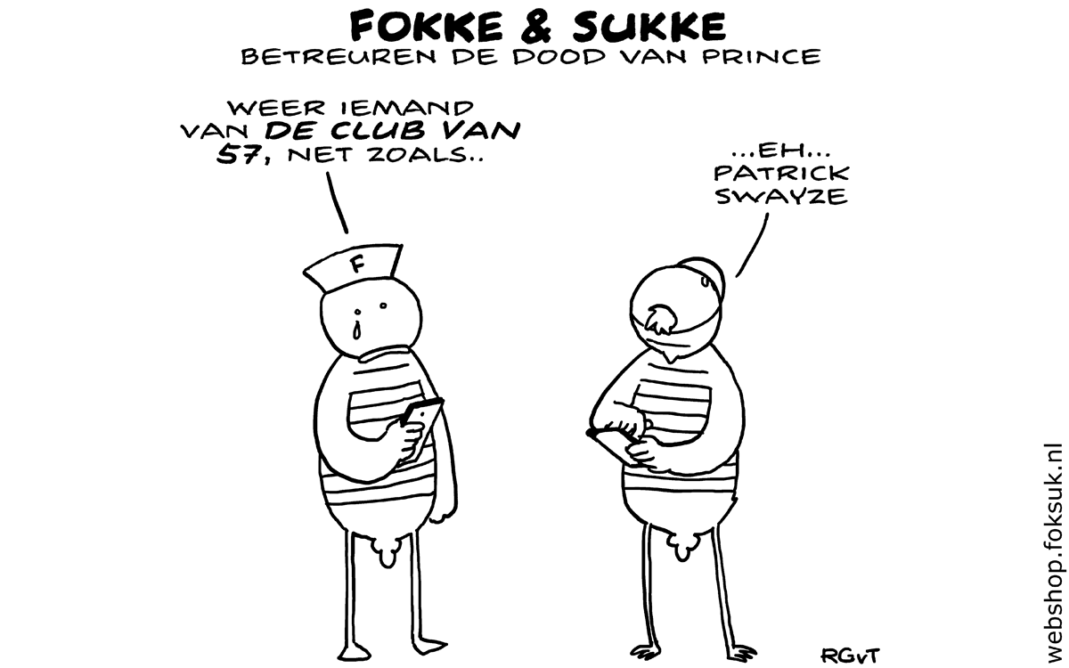 F&S betreuren de dood van Prince (NRC, vr, 22-04-16)