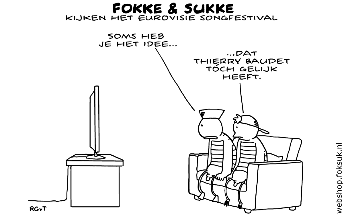 F&S kijken het Eurovisie Songfestival (NRC, di, 10-05-16)