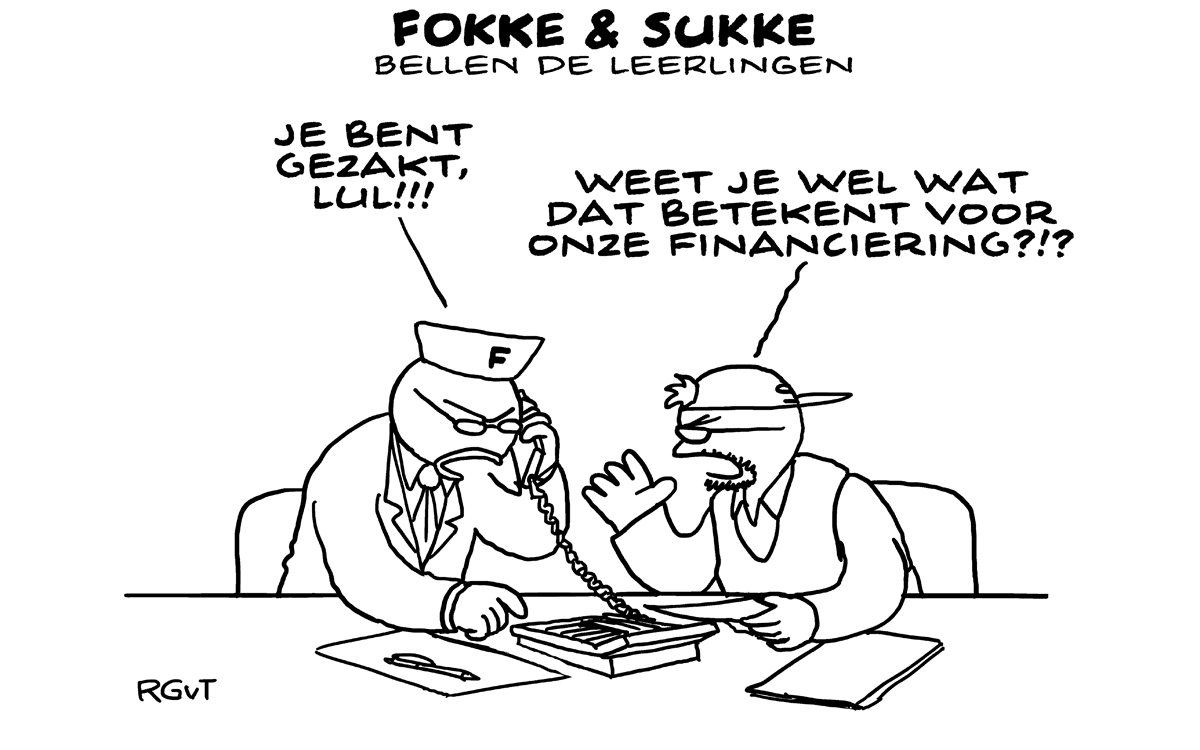 F&S bellen de leerlingen (NRC, do, 16-06-16)