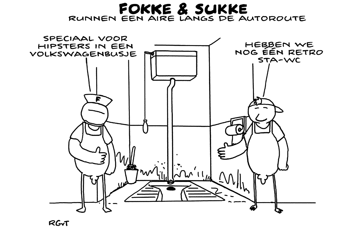 F&S runnen een aire langs de autoroute (NRC, za, 30-07-16)