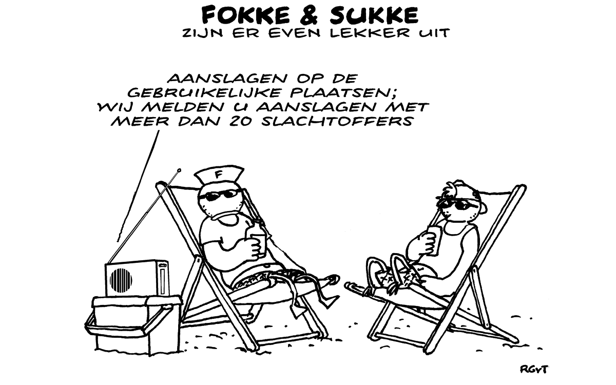 F&S zijn er even lekker tussenuit (NRC, do, 28-07-16)