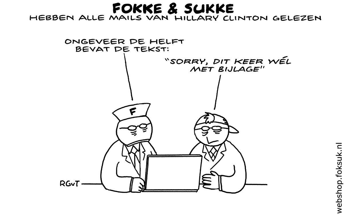 F&S hebben alle mails van Hillary Clinton gelezen (NRC, do, 25-08-16)