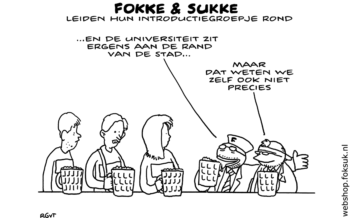 F&S leiden hun introductiegroepje rond (NRC, vr, 26-08-16)