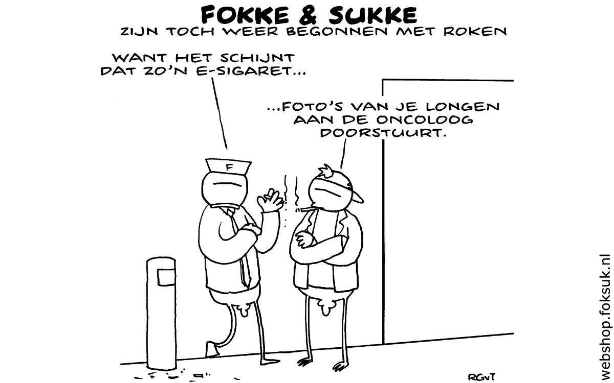 F&S zijn toch weer begonnen met roken (NRC, vr, 23-09-16)