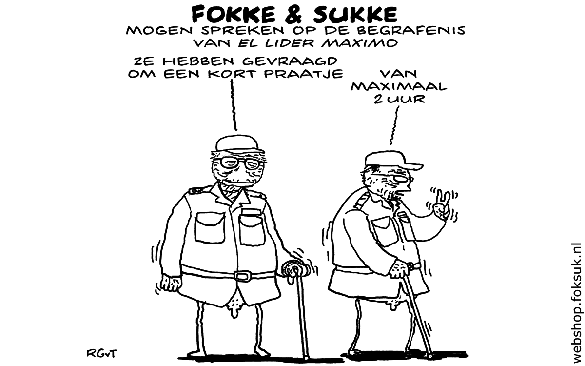 F&S mogen spreken op d ebegrafenis van El Lider Maximo (NRC, ma, 28-11-16)