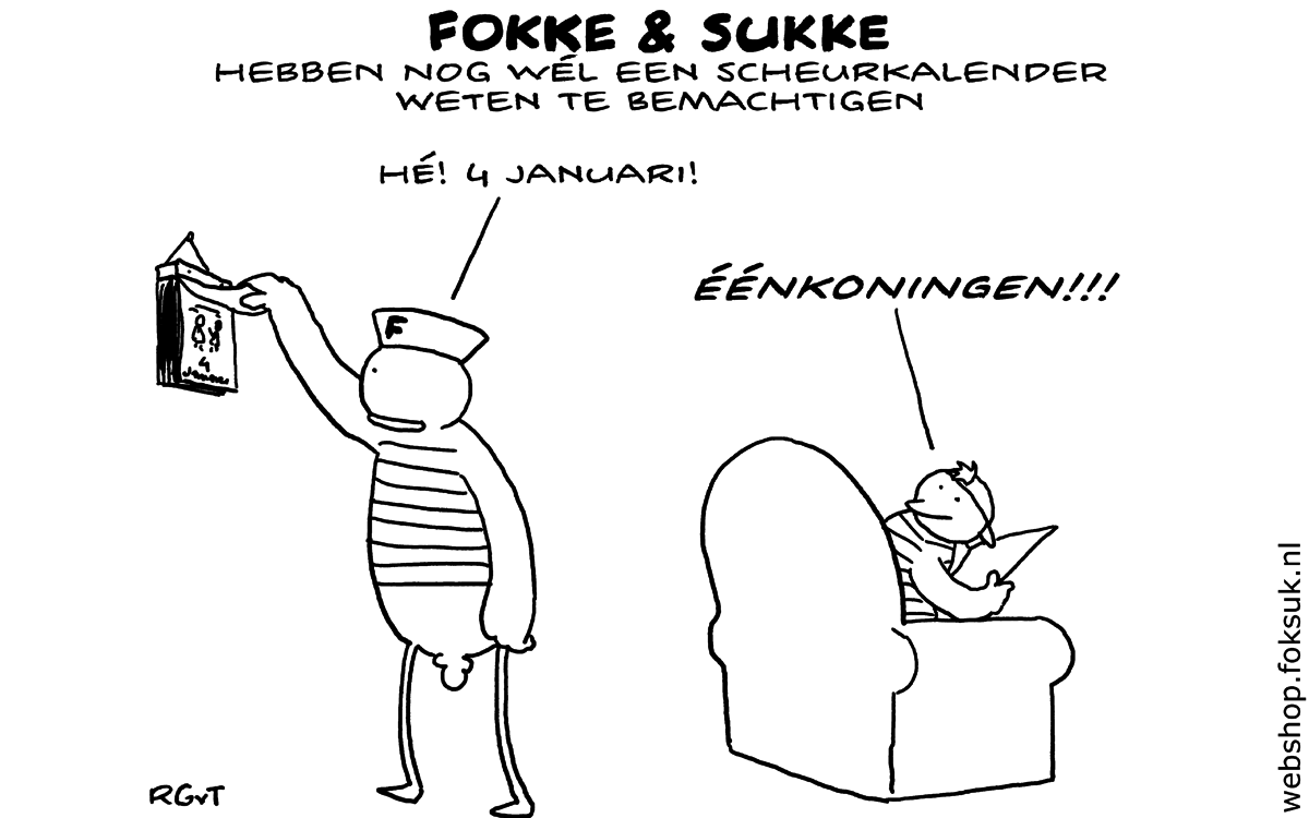 F&S hebbennog wél een Scheurkalender weten te bemachtigen (NRC, wo, 04-01-17)