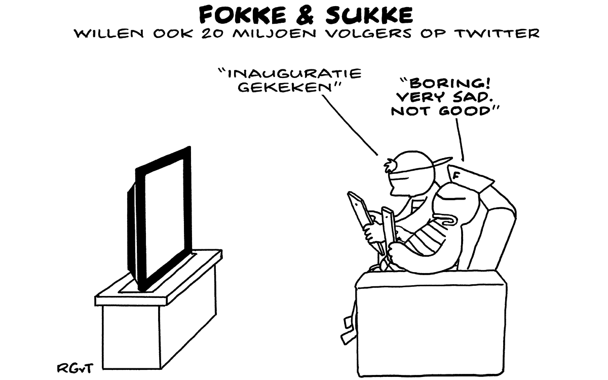 F&S willen ook 20 miljoen volgers op Twitter (NRC, vr, 20-01-17)